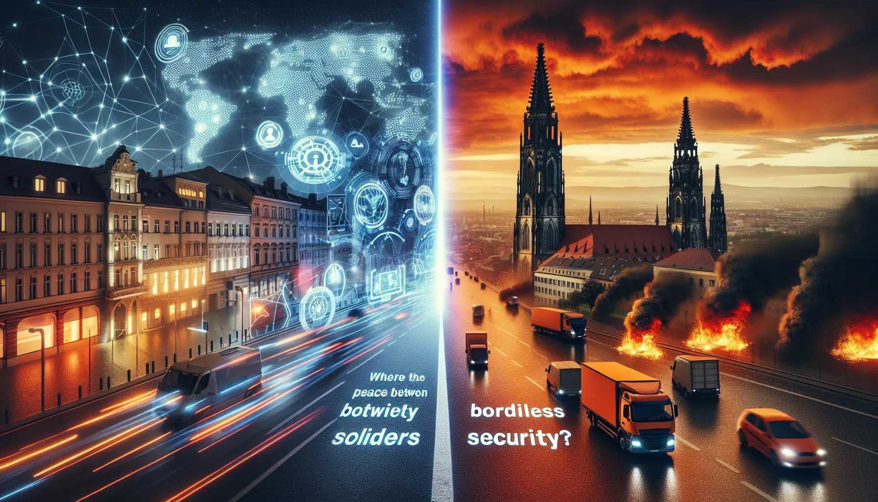 Grenzenlose Technologie trifft brennende Lkw: Rumänien und Leipzig im Kontrast