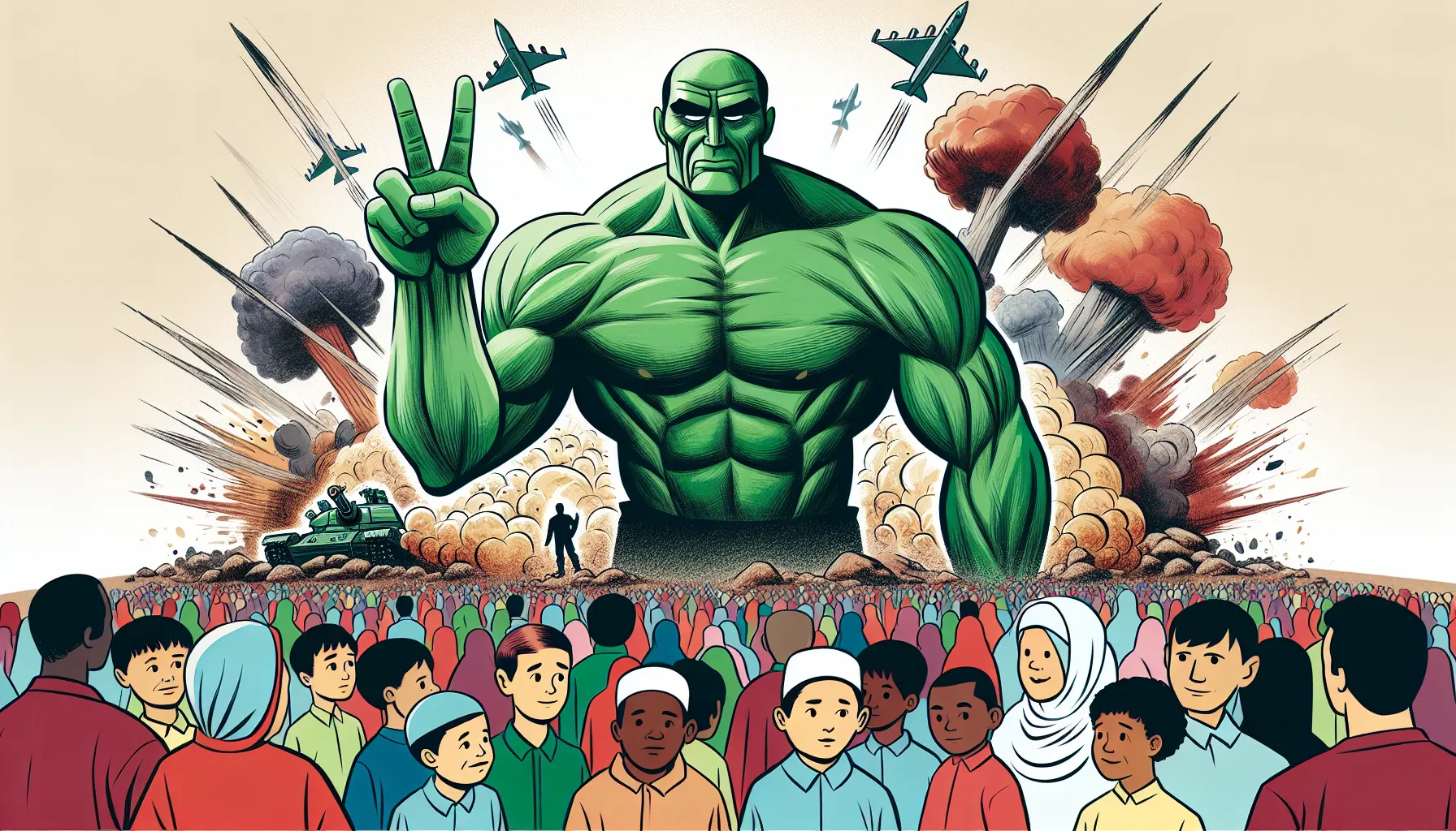 Hulk fordert Frieden: Warum die Welt mehr Liebe und weniger Waffen braucht