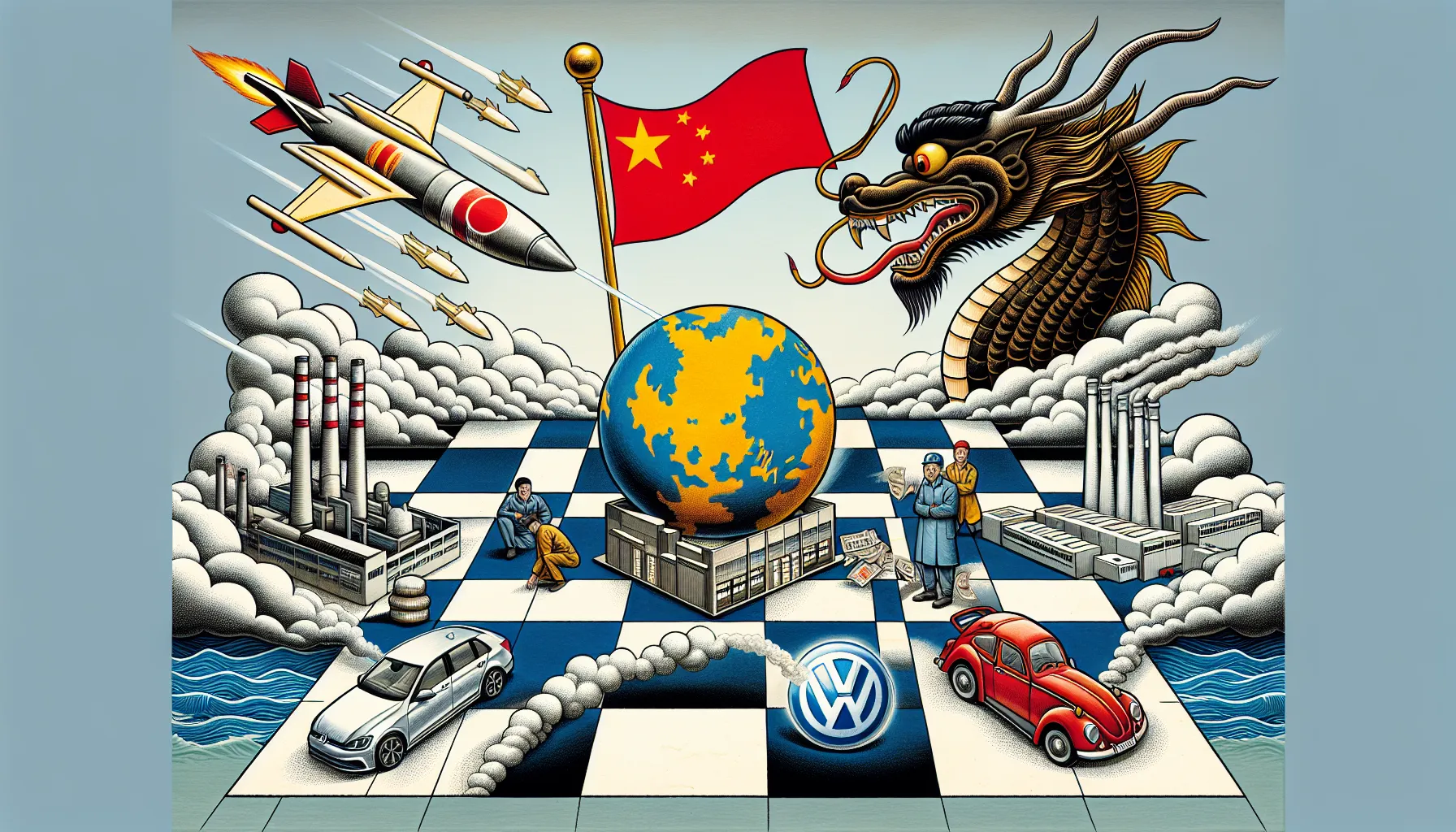Globaler Schachzug: Chinas Rakete trifft auf VW-Krisen, Selenskyjs Appell und Trump's Zolldrohungen