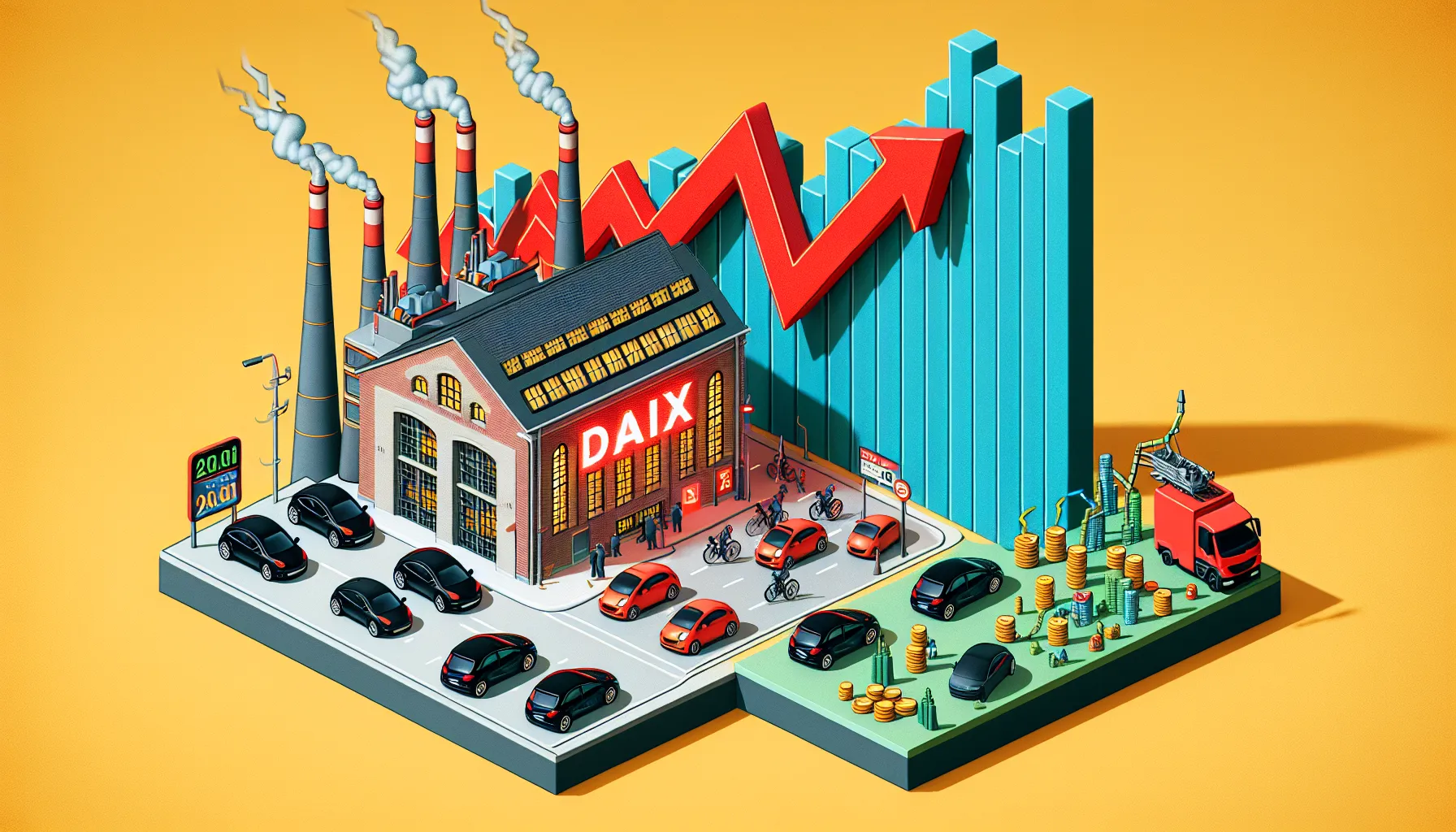 Elektroautos in der Krise und DAX auf Rekordhoch: Deutschlands wirtschaftliches Pendelspiel