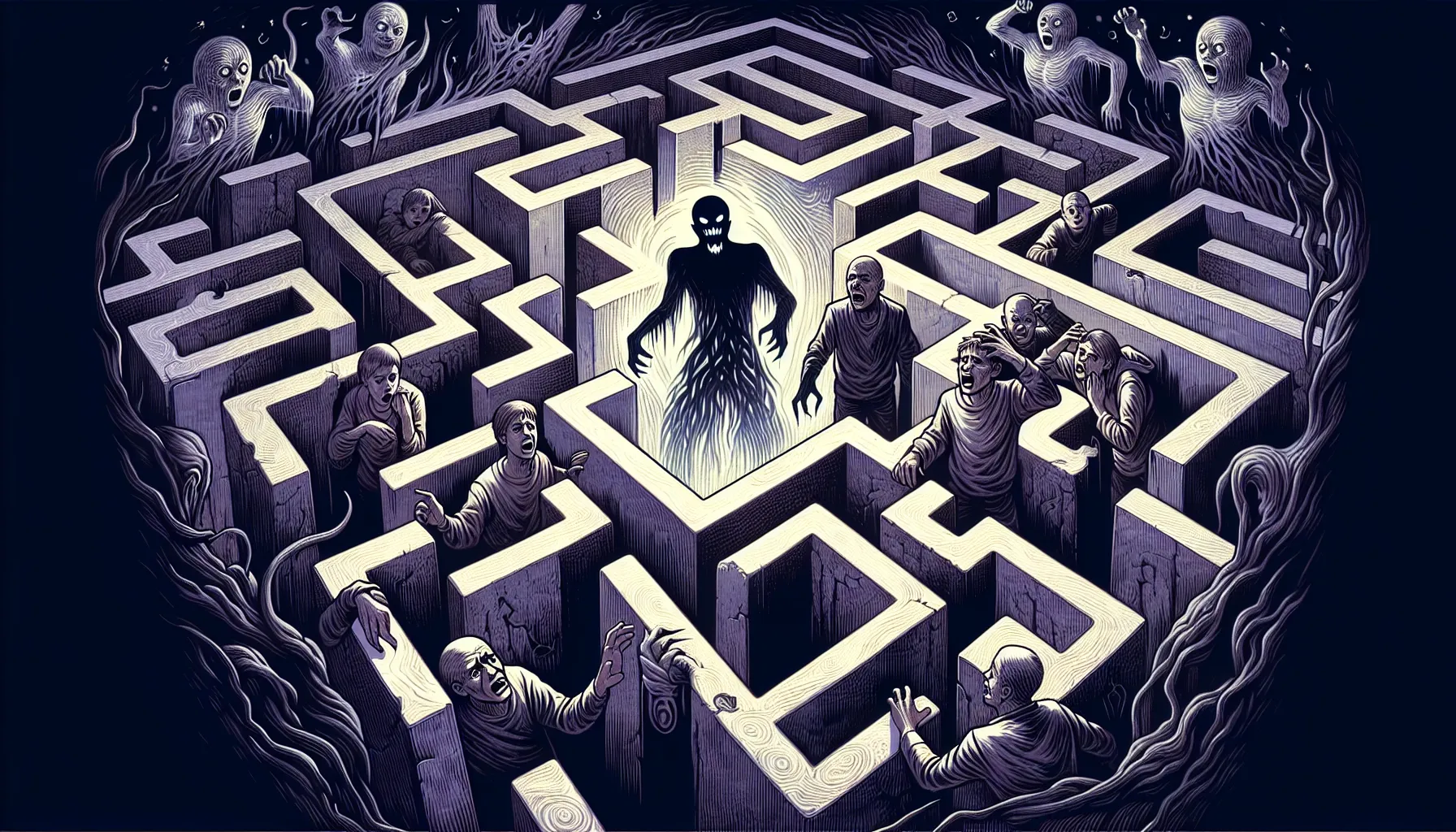 Im Labyrinth der Dunkelheit: Gefangen zwischen Schreien und Schatten