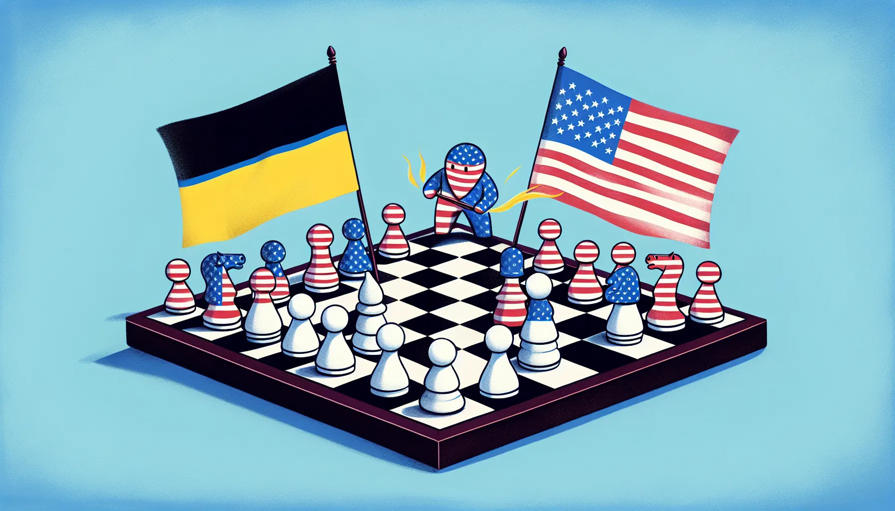 Trump und Scholz im Schachspiel: Wer zieht die Fäden der geopolitischen Verwicklungen?