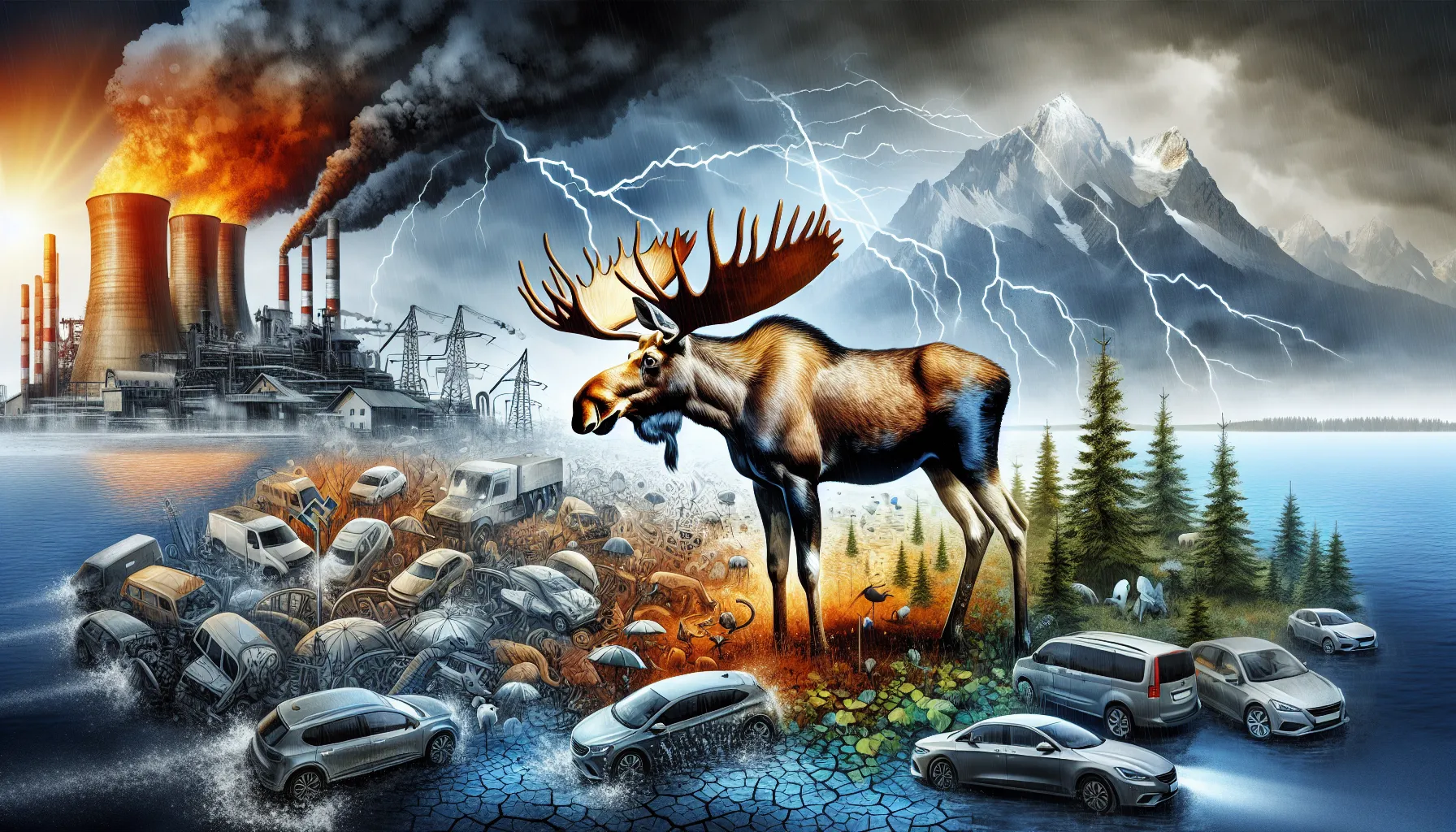 Elch Emil: Der virale Star zwischen Klimawandel und Autoindustrie-Chaos
